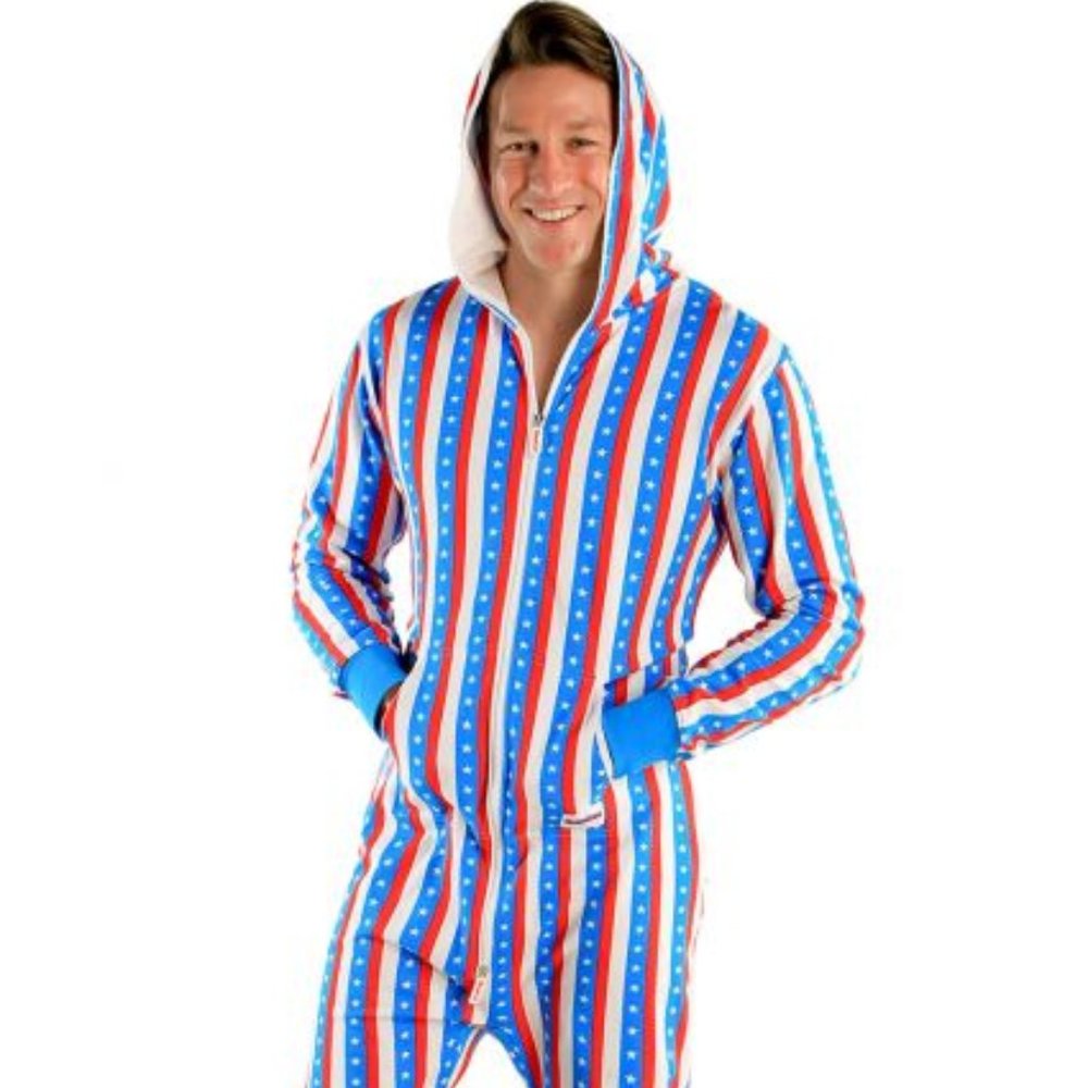 Tipsy Elves NWT Patriotic Grandstand Unisex Onesie